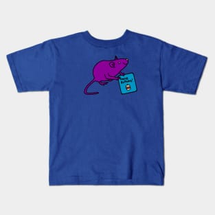 Cute Rat with Birthday Greetings Kids T-Shirt